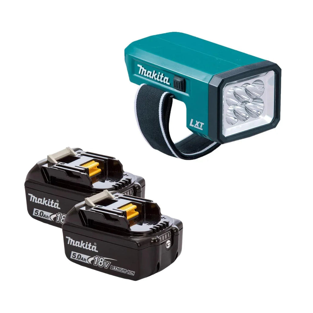 MAKITA 18V DML186 FLASHLIGHT KIT INCLUDING 2 X 5.0AH BATTERIES