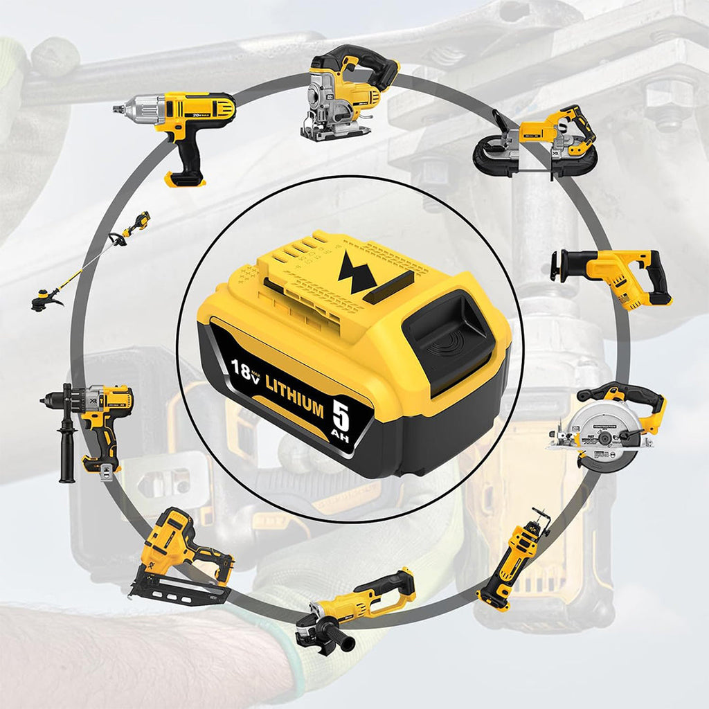 DeWalt 18V 5.0Ah Battery Combo Kit – Twin Pack