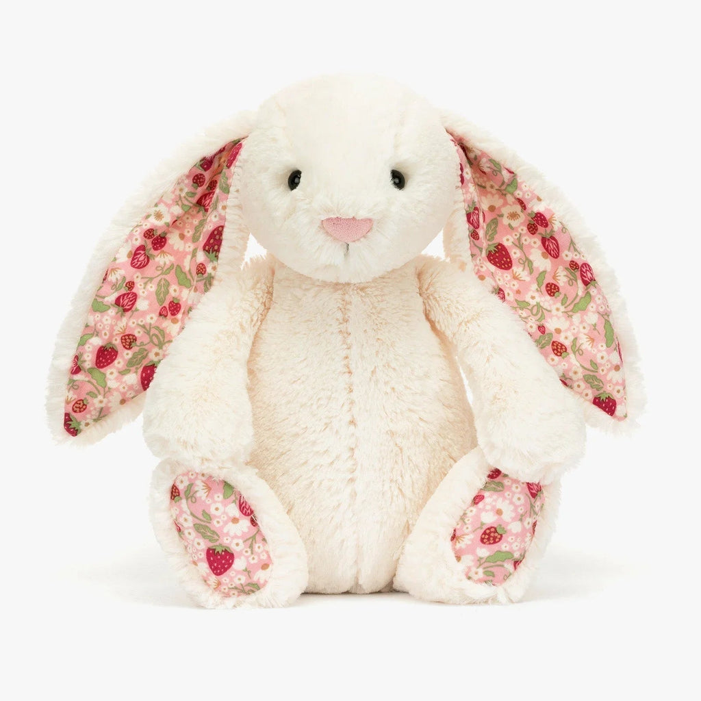 Berry Blossom Cream Bunny Plush