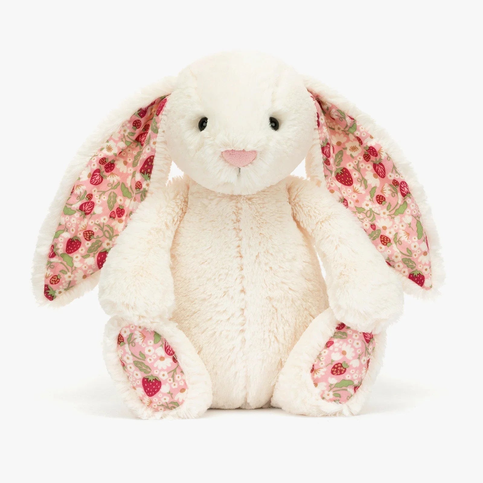 Berry Blossom Cream Bunny Plush