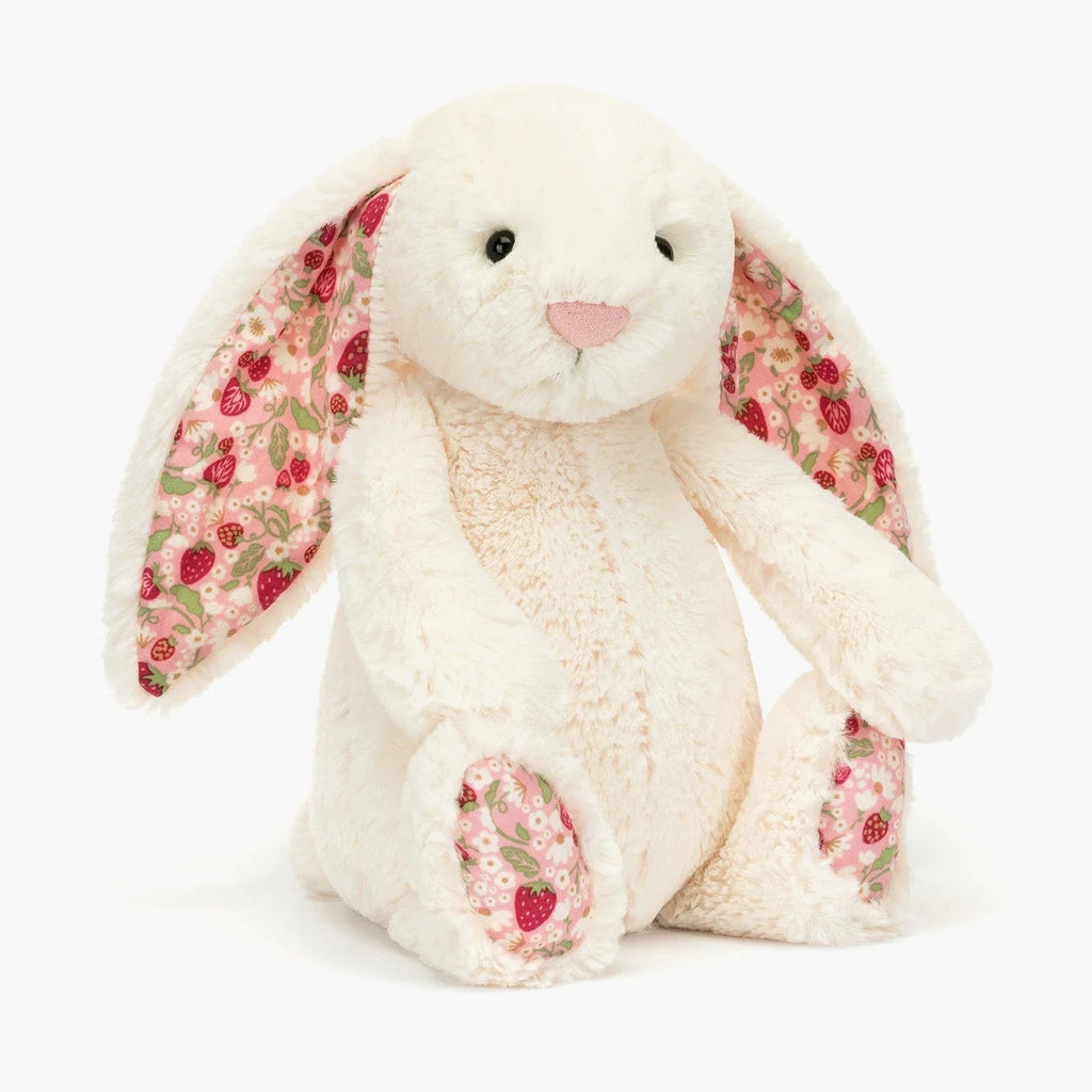 Berry Blossom Cream Bunny Plush